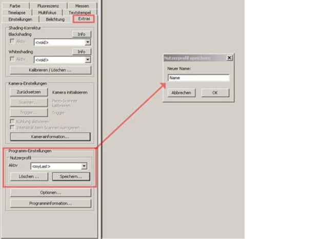 Benutzerprofil in der ProgRes® CapturePro Software